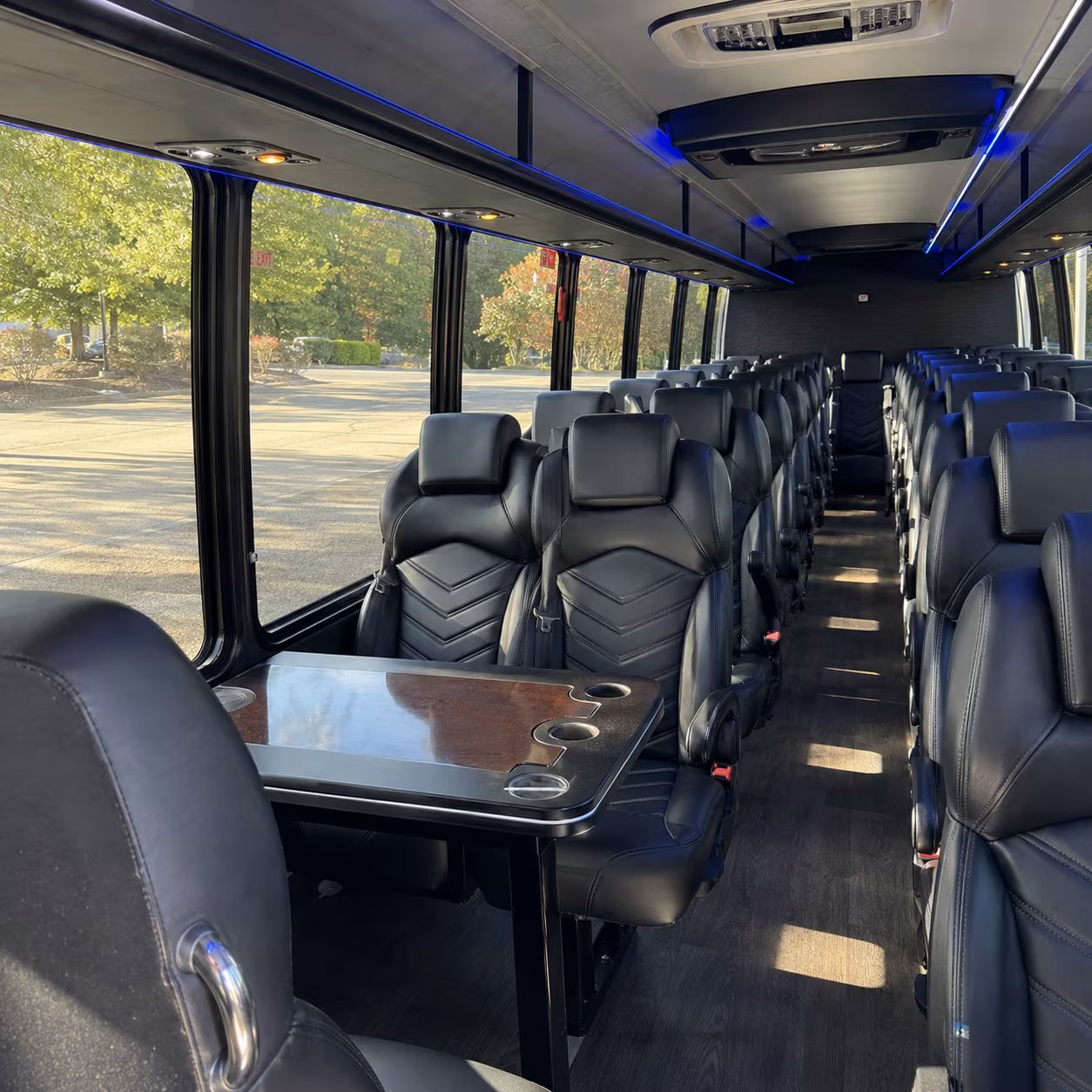 amherst 30 passenger minibus inside