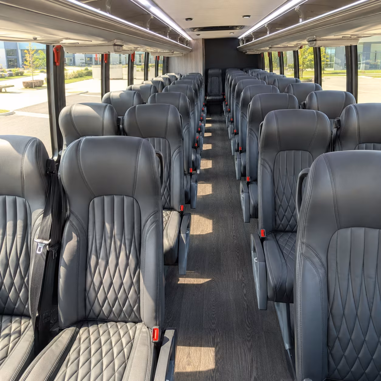 amherst 30 passenger minibus interior