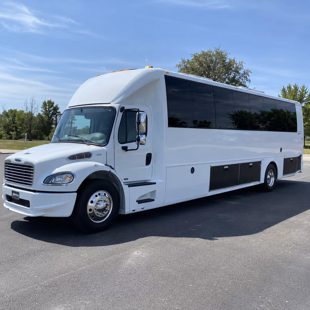 amherst 40 passenger party bus