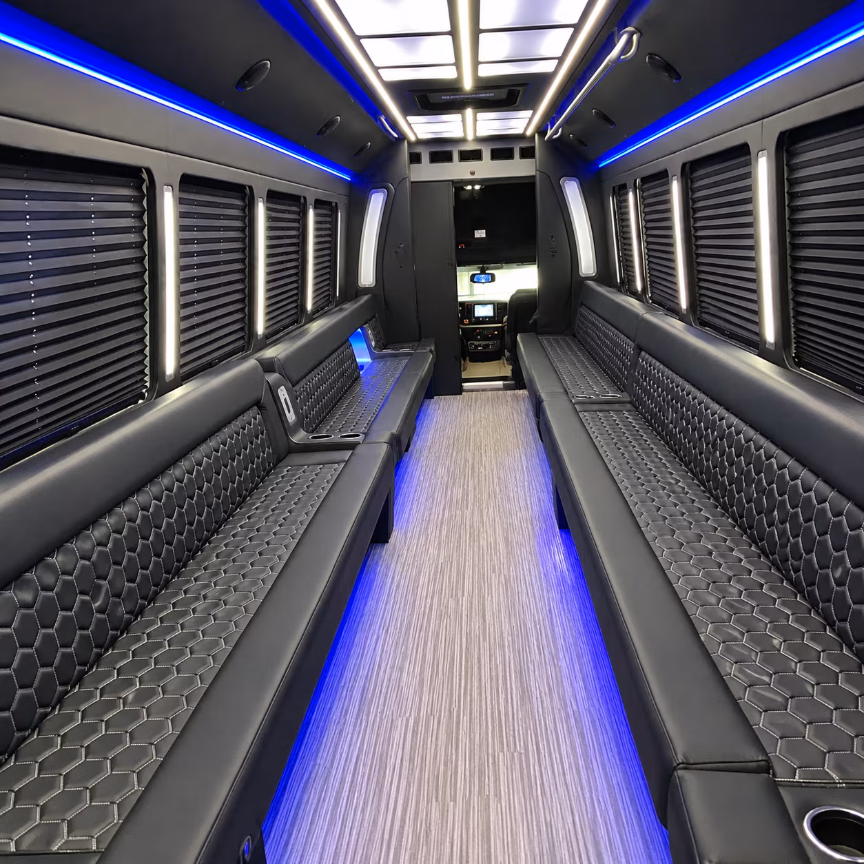 amherst party bus rental interior
