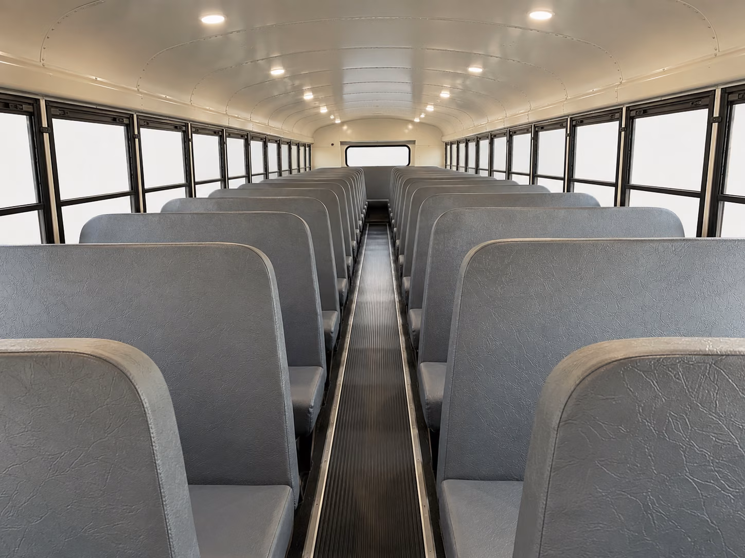 amherst school bus inside