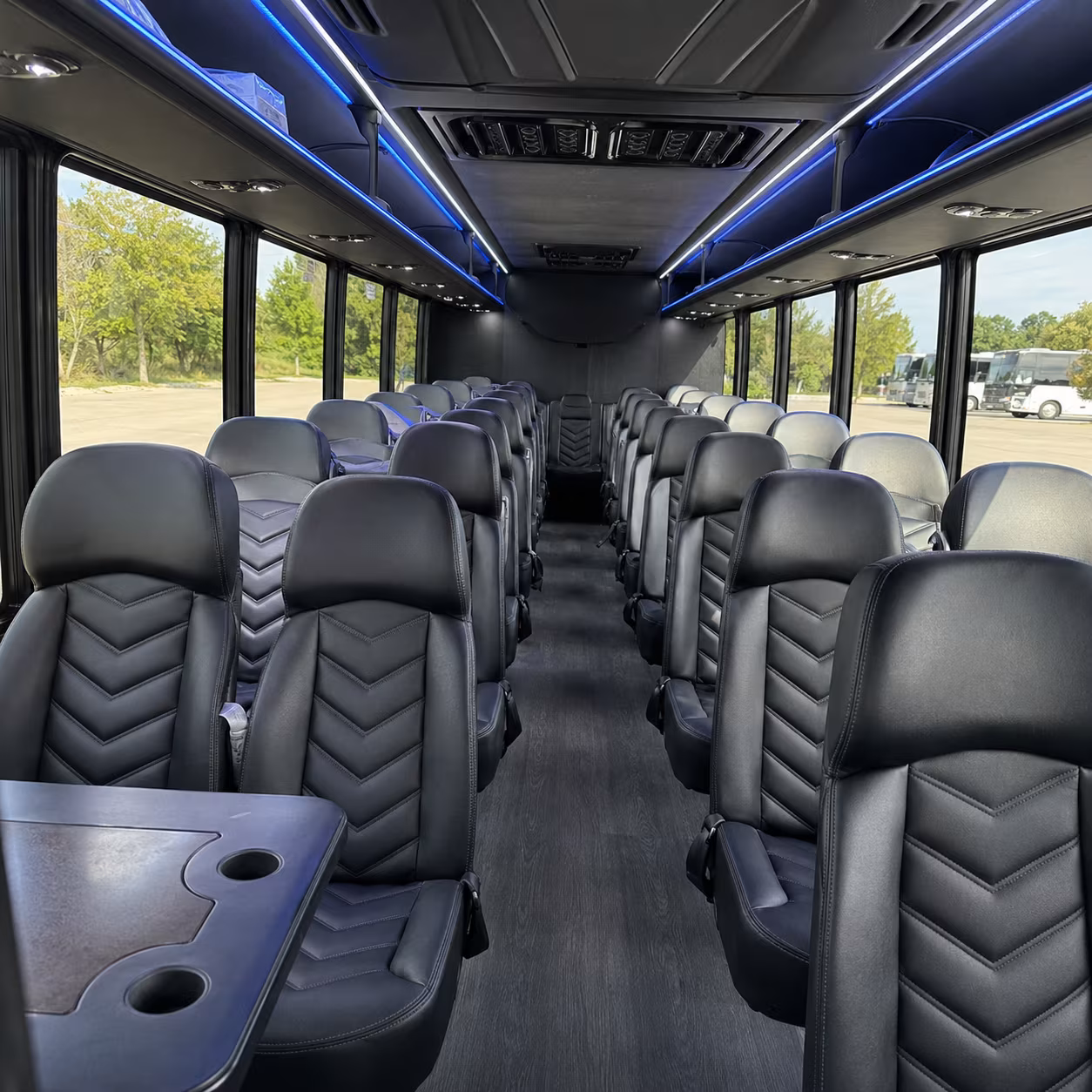 amherst school event transportation onboard seating