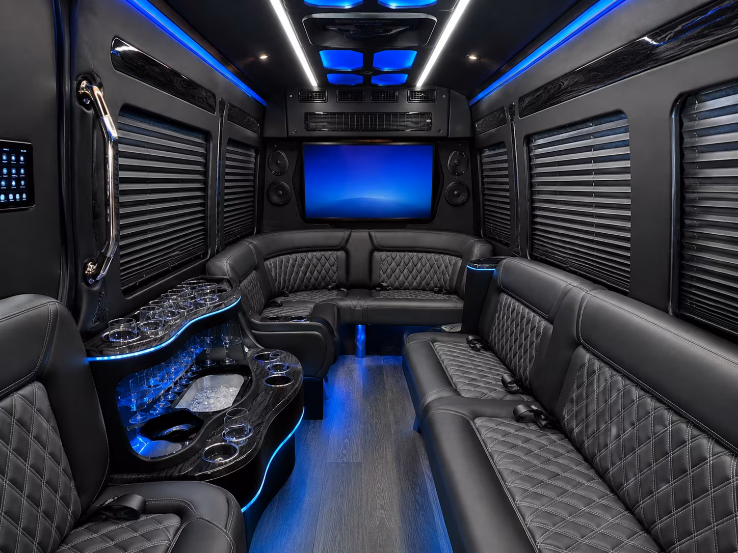 amherst sprinter limousine inside